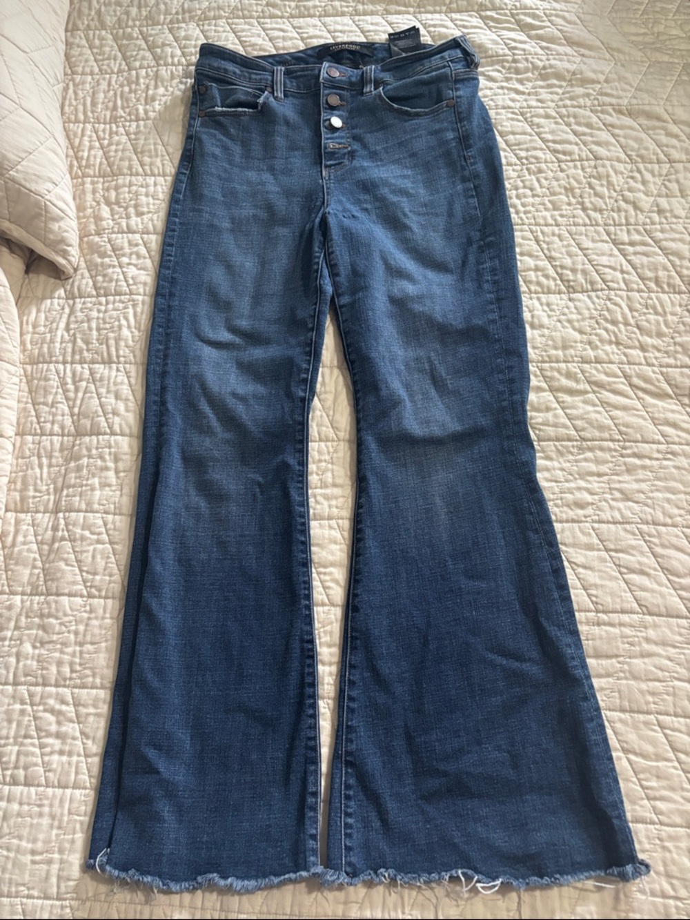 Liverpool Women’s Dark Blue Flared Jeans - High Waist Size 29